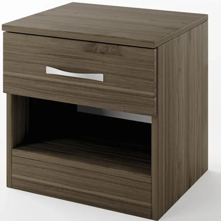 Comodino 40x41h cm con cassetto moderno noce Selvaggia