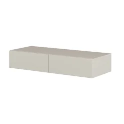 Consolle ingresso sospesa 90x17h cm 2 cassetti beige cashmere Simple