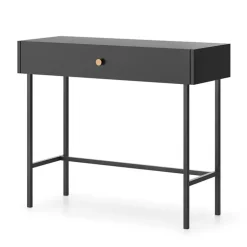 Consolle ingresso 93x79cm 1 cassetto nero Eterna
