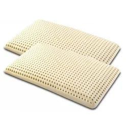 Coppia cuscini guanciali saponetta in lattice Latex