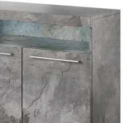 Credenza alta 91x92h cm 2 ante moderna ossido Frisk