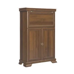 Credenza alta 88x136h cm 2 ante 1 ribalta arte povera quercia Kelly