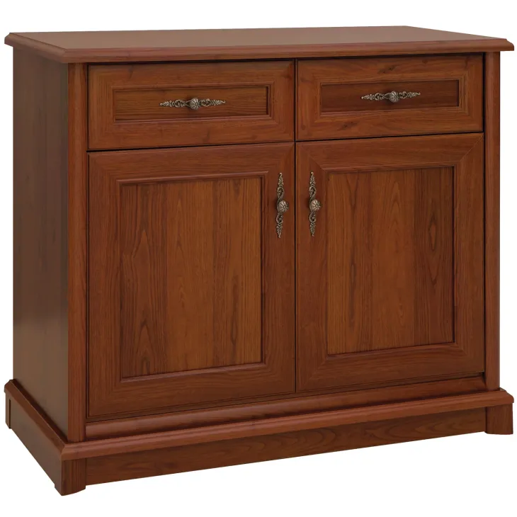 Credenza 101x90h cm 2 ante 2 cassetti arte povera noce Toscana
