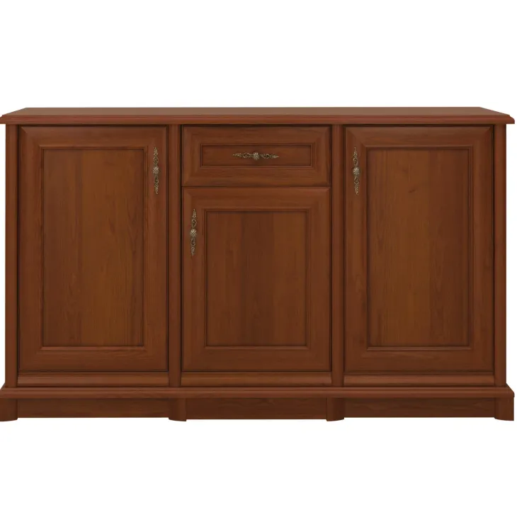 Credenza 153x90h cm 3 ante 1 cassetto arte povera noce Toscana