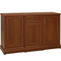 Credenza 153x90h cm 3 ante 1 cassetto arte povera noce Toscana