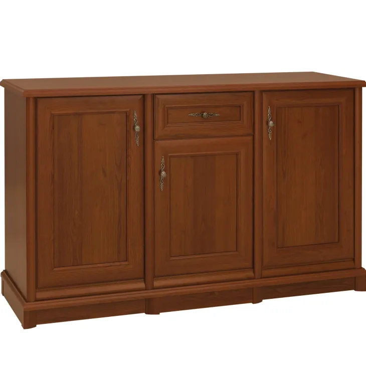 Credenza 153x90h cm 3 ante 1 cassetto arte povera noce Toscana