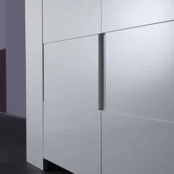 Credenza 210x84h cm 4 ante moderna design bianco lucido Eos