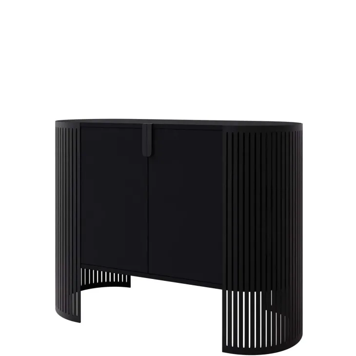 Credenza 120x90h cm 2 ante moderna nero Elisera
