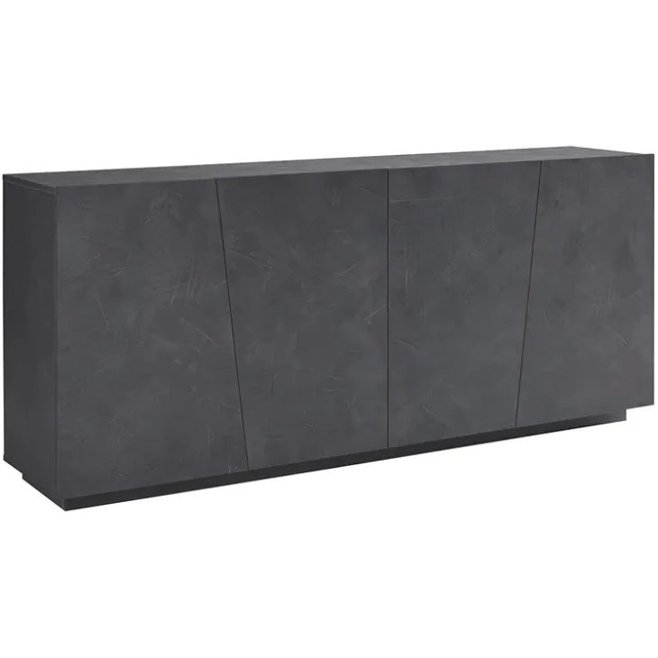 Credenza 200x86h cm 4 ante moderna ossido Candia Gihome®