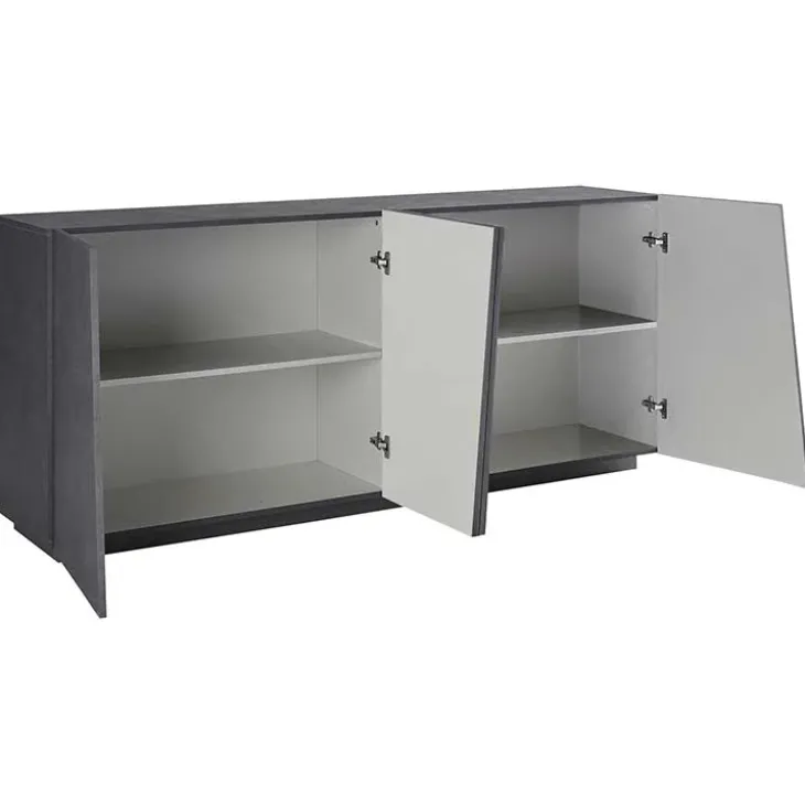 Credenza 200x86h cm 4 ante moderna ossido Candia Gihome®