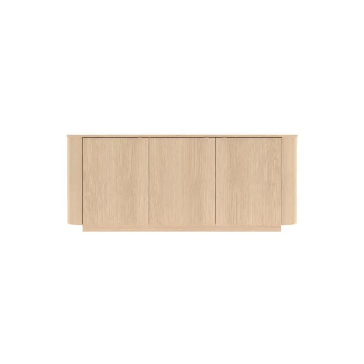 Credenza 180x76h cm 3 ante moderna rovere Alba