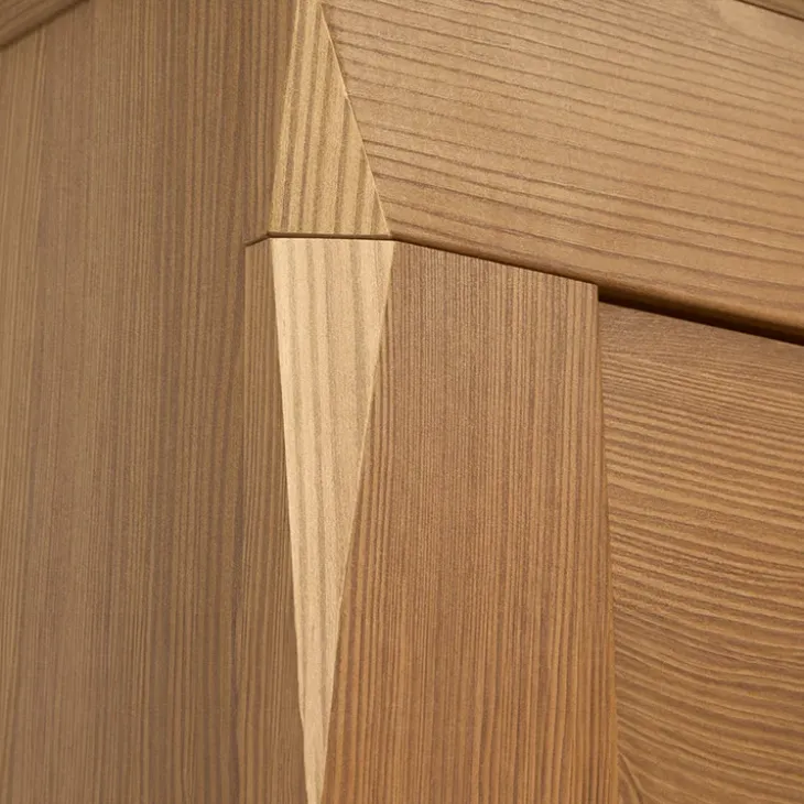 Credenza 156x98h cm 3 cassetti 3 ante rovere scuro Lucca