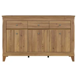 Credenza 156x98h cm 3 cassetti 3 ante rovere scuro Lucca
