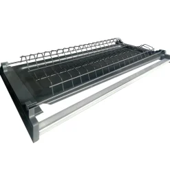 Cucina 255cm componibile lineare moderna bianco rovere Gourmet Pure
