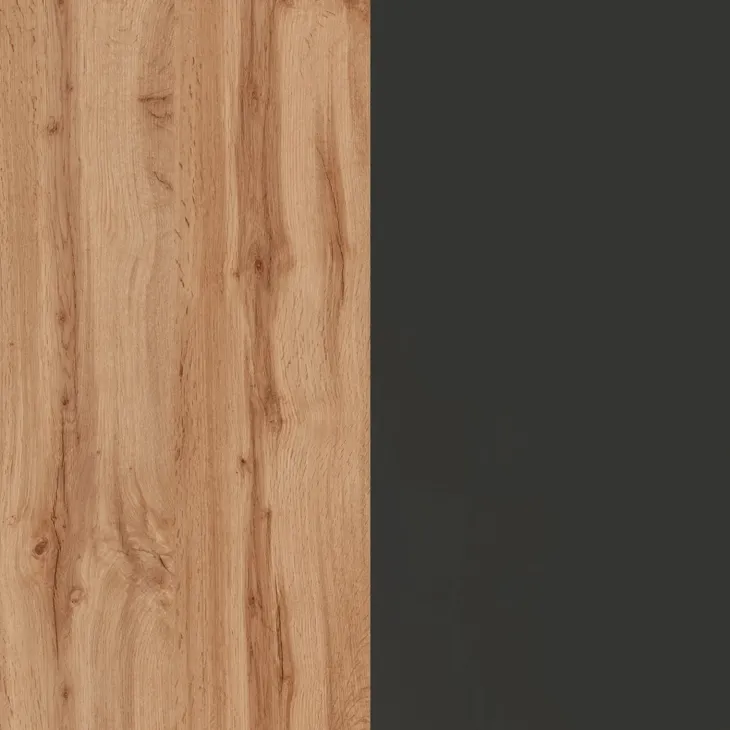 Cucina 255cm componibile lineare moderna antracite rovere Gourmet Pure