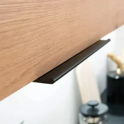Cucina 260cm moderna componibile standard quercia nero Terry