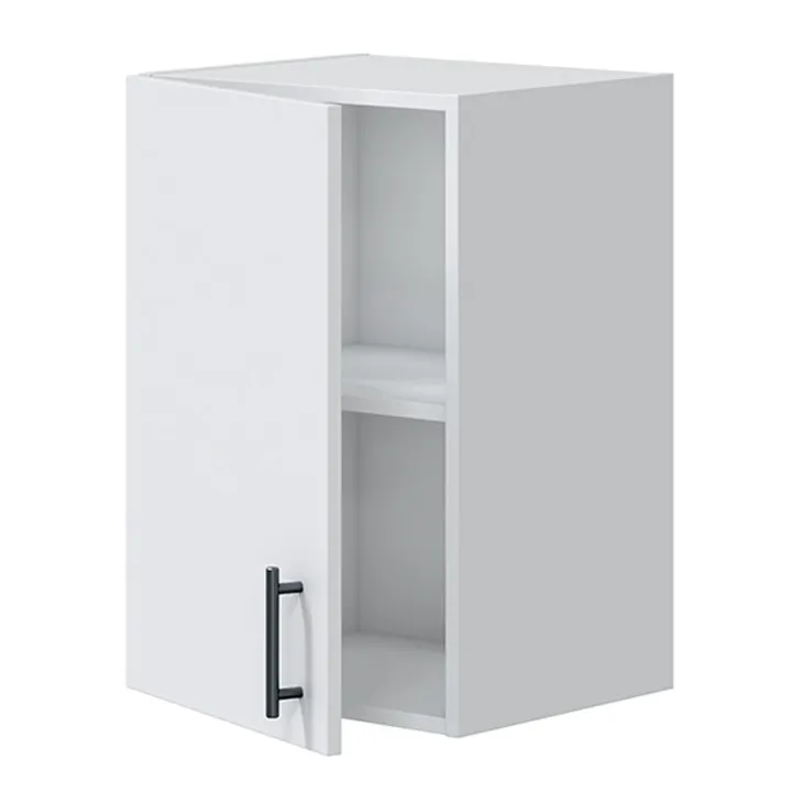 Cucina lineare 160 cm componibile bianco lucido rovere Kimera 5