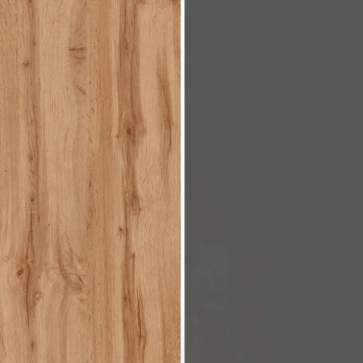 Dispensa cucina bassa 30x85h cm scorrevole antracite rovere Gourmet