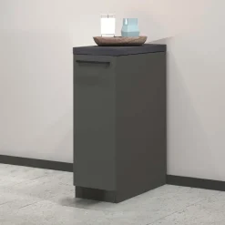 Dispensa cucina bassa 30x85h cm scorrevole antracite grigio pietra Gourmet
