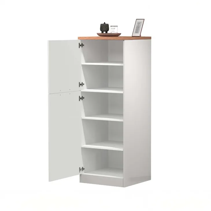 Dispensa cucina 60x165h cm 4 ripiani bianco rovere Gourmet