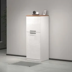 Dispensa cucina 60x165h cm 4 ripiani bianco rovere Gourmet
