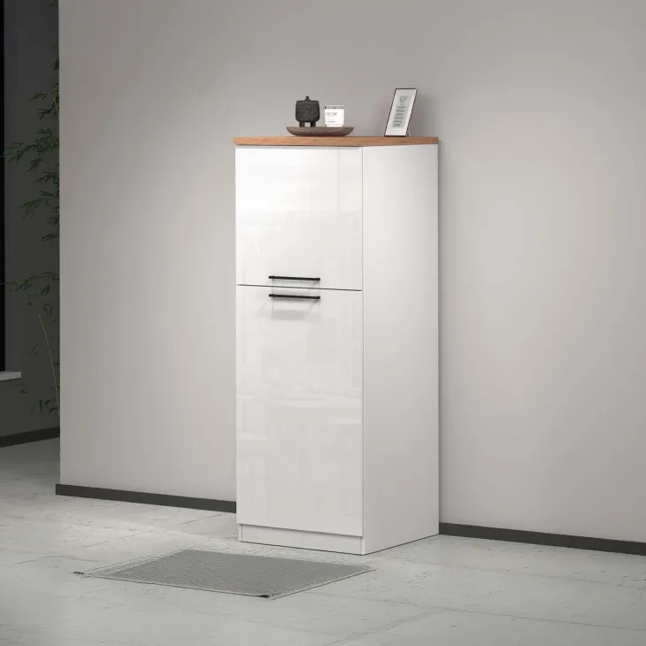 Dispensa cucina 60x165h cm 4 ripiani bianco rovere Gourmet
