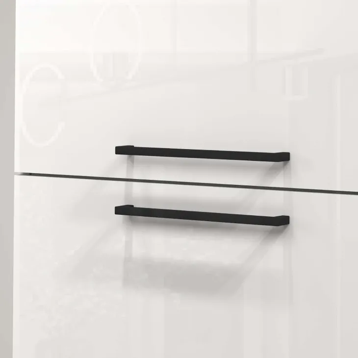 Dispensa cucina 60x165h cm 4 ripiani bianco grigio pietra Gourmet