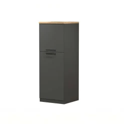 Dispensa cucina 60x165h cm 4 ripiani antracite rovere Gourmet