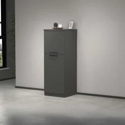 Dispensa cucina 60x165h cm 4 ripiani antracite grigio pietra Gourmet