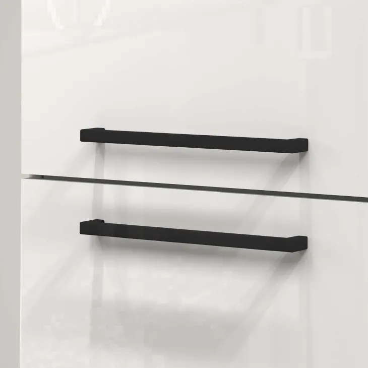 Dispensa cucina 30x165h cm scorrevole bianco grigio pietra Gourmet