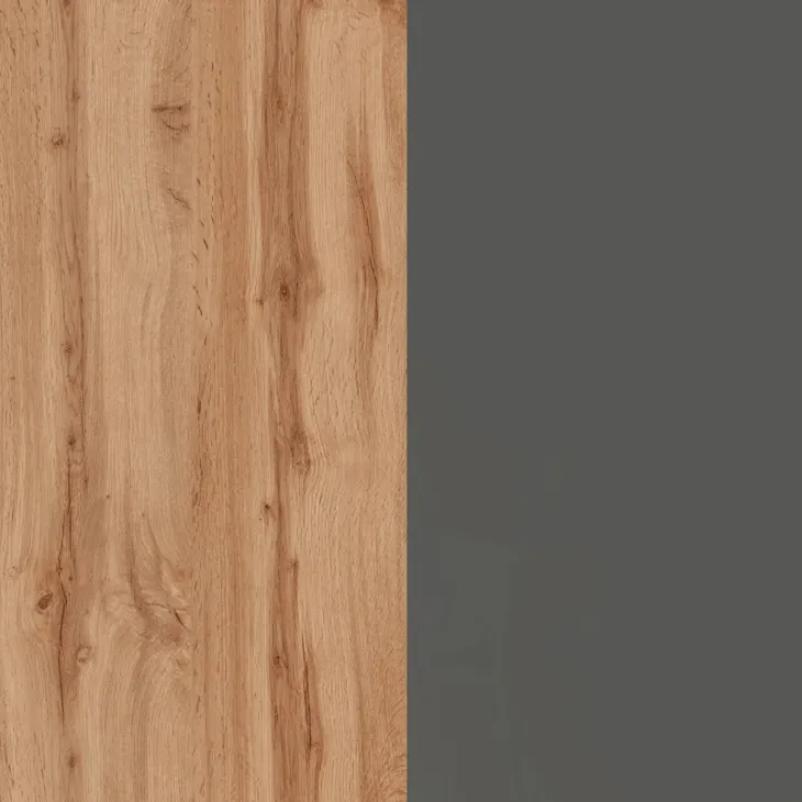 Dispensa cucina 30x165h cm scorrevole antracite rovere Gourmet