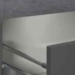 Dispensa cucina 30x165h cm scorrevole antracite grigio pietra Gourmet