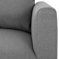 Divano angolare reversibile 198x142cm tessuto grigio Chicca
