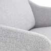 Divano imbottito moderno 125x83cm grigio nero Erminia 2