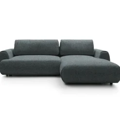 Divano letto angolare destra 3 posti 270x167cm tessuto antracite Cloudify