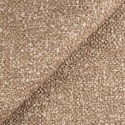 Divano letto angolare destra 3 posti 260x180cm tessuto bouclè beige scuro Repose