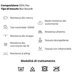 Divano letto angolare destra 3 posti 260x180cm tessuto bouclè antracite Repose
