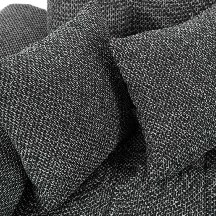 Divano letto angolare destra 5 posti 350x205cm grigio scuro Agliana