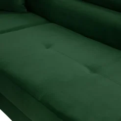 Divano letto angolare destra imbottito 274x203cm verde Bormio