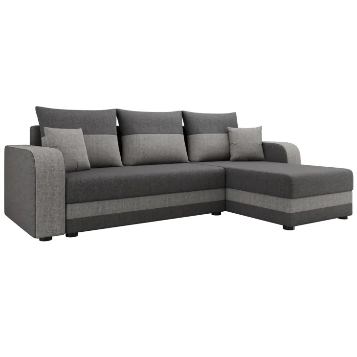 Divano letto angolare 3 posti 237x139cm reversibile grigio Ponza