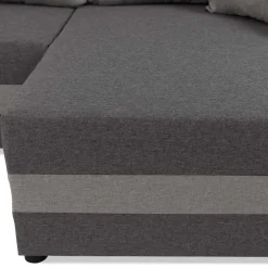 Divano letto angolare 3 posti 237x139cm reversibile grigio Ponza