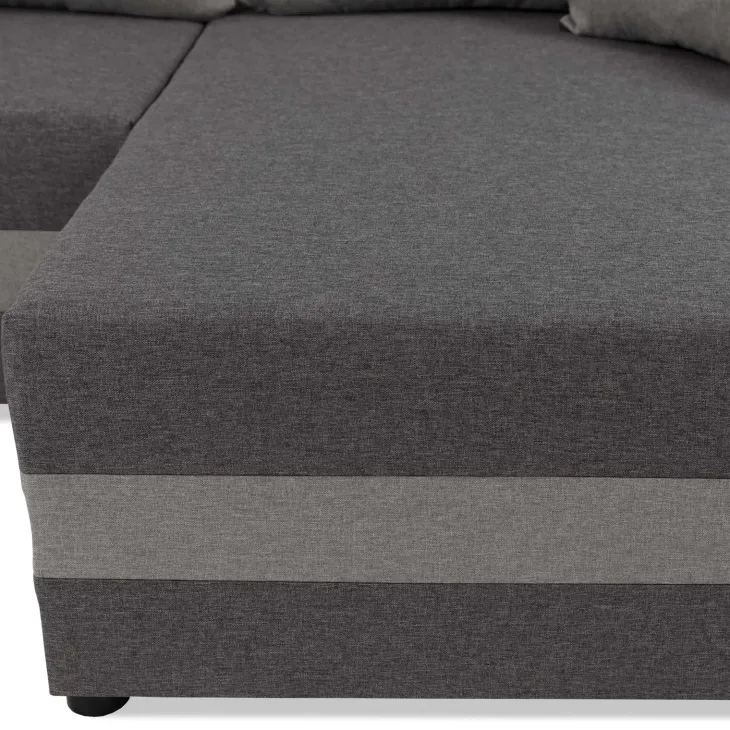 Divano letto angolare 3 posti 237x139cm reversibile grigio Ponza