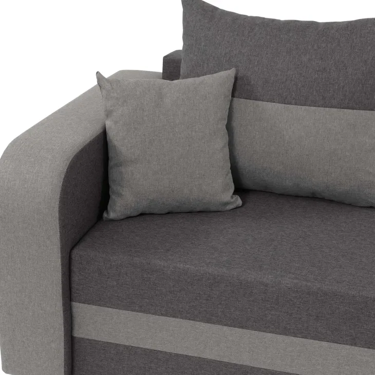 Divano letto angolare 3 posti 237x139cm reversibile grigio Ponza