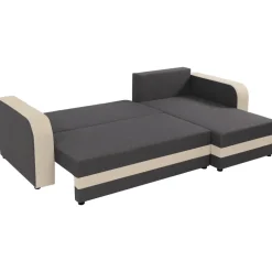 Divano letto angolare 3 posti 237x139cm reversibile grigio beige Ponza