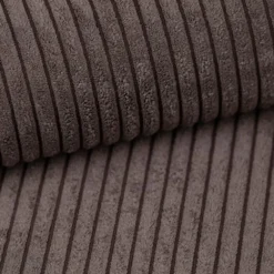 Divano letto angolare reversibile 260x160cm velluto a coste marrone Scintilla