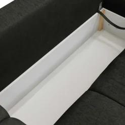 Divano letto angolare reversibile 3 posti 267x185cm box contenitore antracite Sottovoce