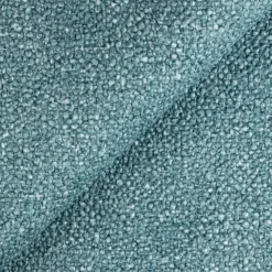 Divano letto angolare sinistra 3 posti 260x180cm tessuto bouclè azzurro Repose