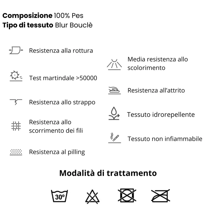 Divano letto angolare sinistra 3 posti 260x180cm tessuto bouclè blu Repose