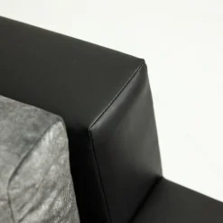 Divano letto matrimoniale angolare reversibile 3 posti 274cm grigio nero Apollina