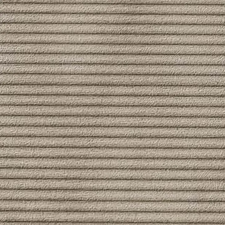 Divano letto matrimoniale 3 posti 245x90cm velluto a coste tortora Ploffy